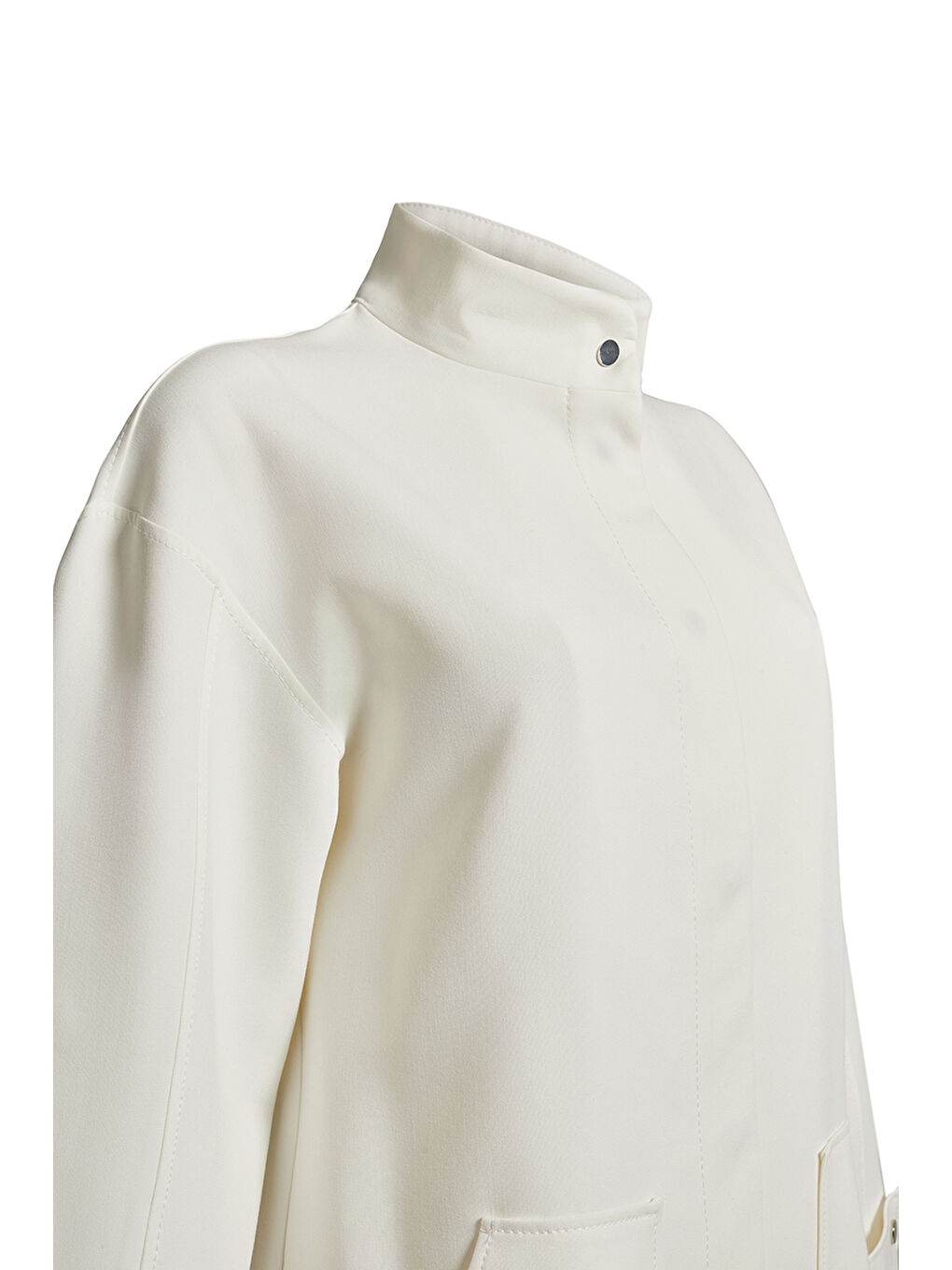 Ekru Cepli Kısa Ceket-1