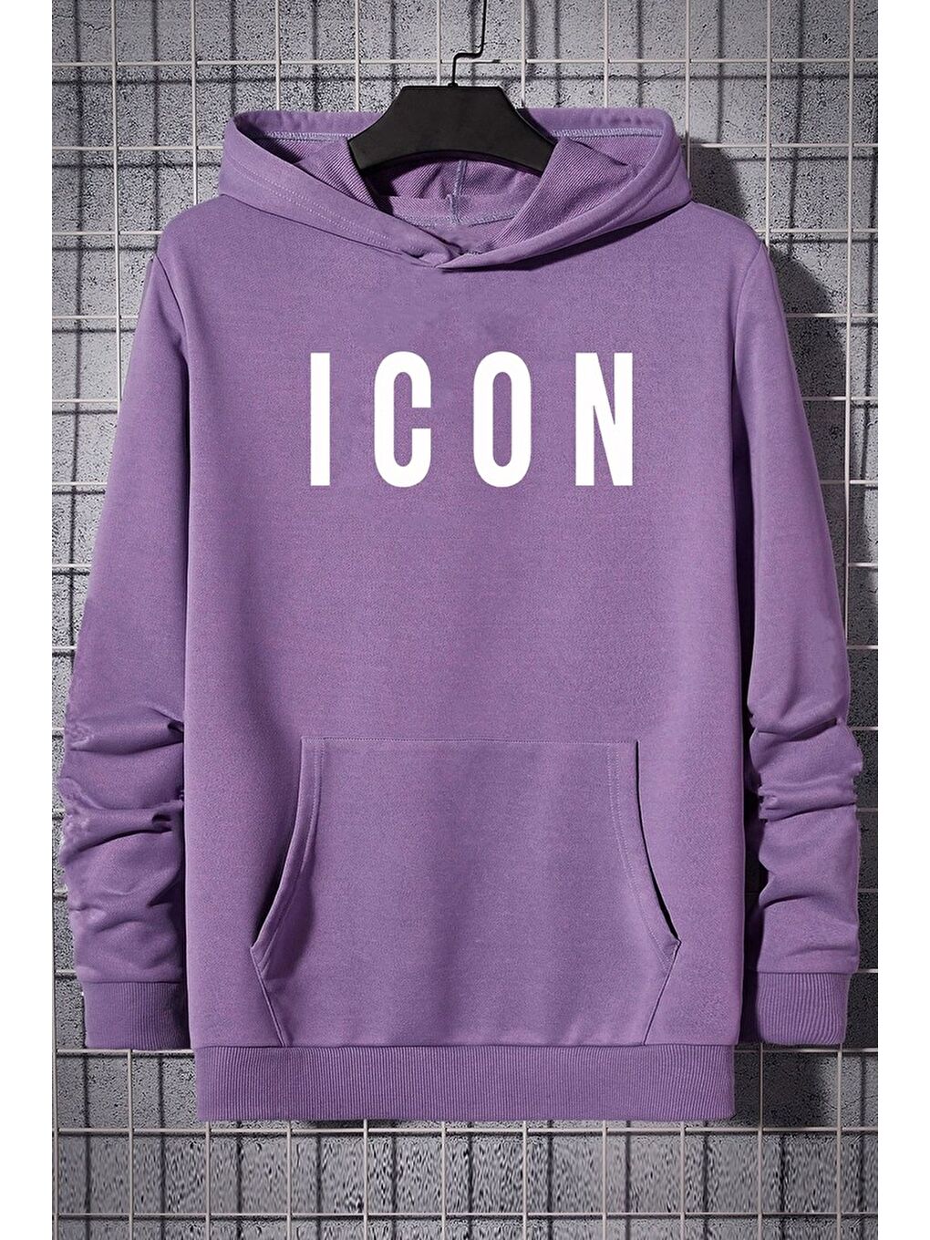 uyguntarz Lila Unisex Icon Baskılı Sweatshirt