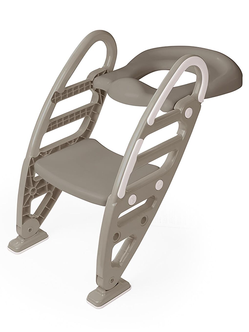 Nuve Kaymaz Merdivenli Klozet Adaptörü - Gri Standart-5