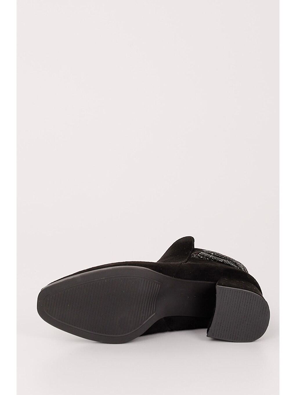 Siyah SİYAH  Kalın Topuklu Fermuarlı Kadın Günlük Bot 35105-6