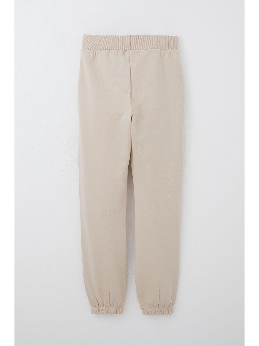 Kız Çocuk Eşofman Takım Kabartma Yazı Baskılı Çiçekli Bej (4-6 Yaş)-4