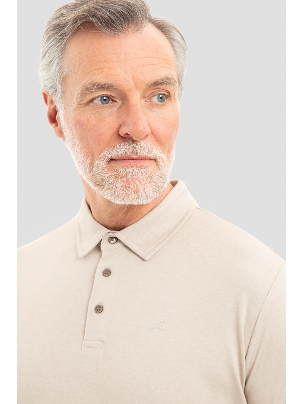 Erkek Bej Standart Fit Polo Yaka Tişört – Kısa Kollu-3