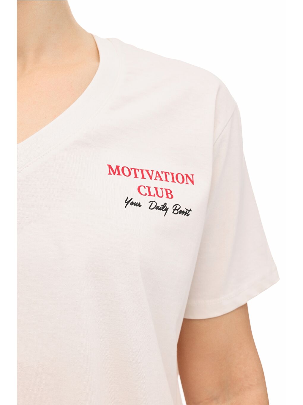 WL 11MARYSON 6FX Beyaz Kadın Kısa Kol T-Shirt-3