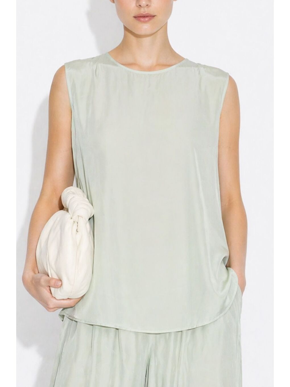 Klasik İç Lux Mint Yeşili Bluz-1