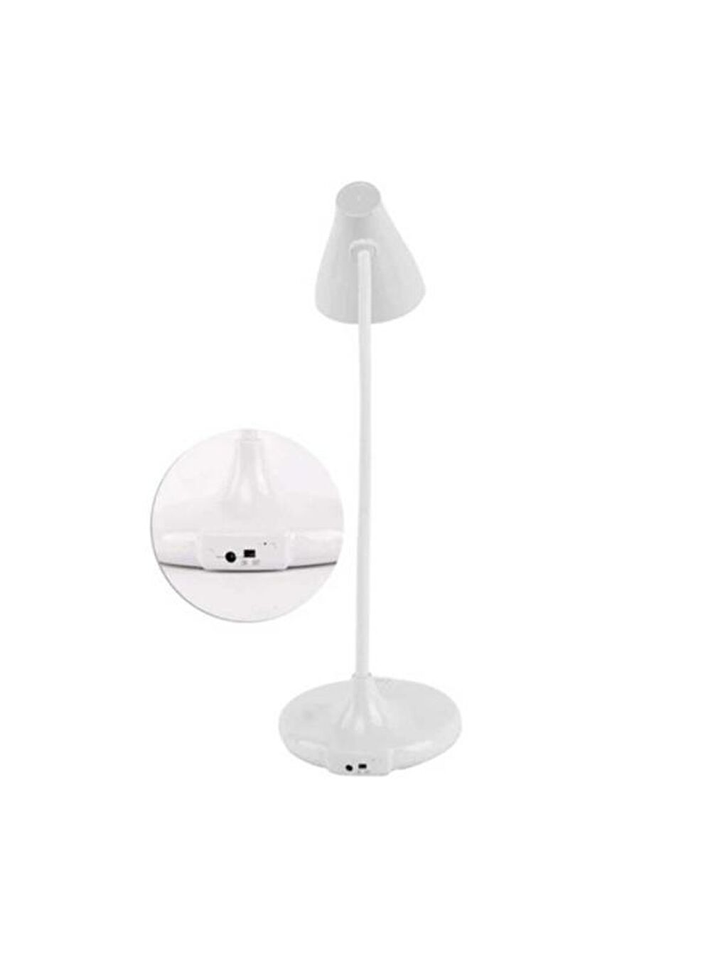 Dokunmatik Şarjlı 3 Renkli Ledli Masa Lambası - Beyaz - 3 W-4