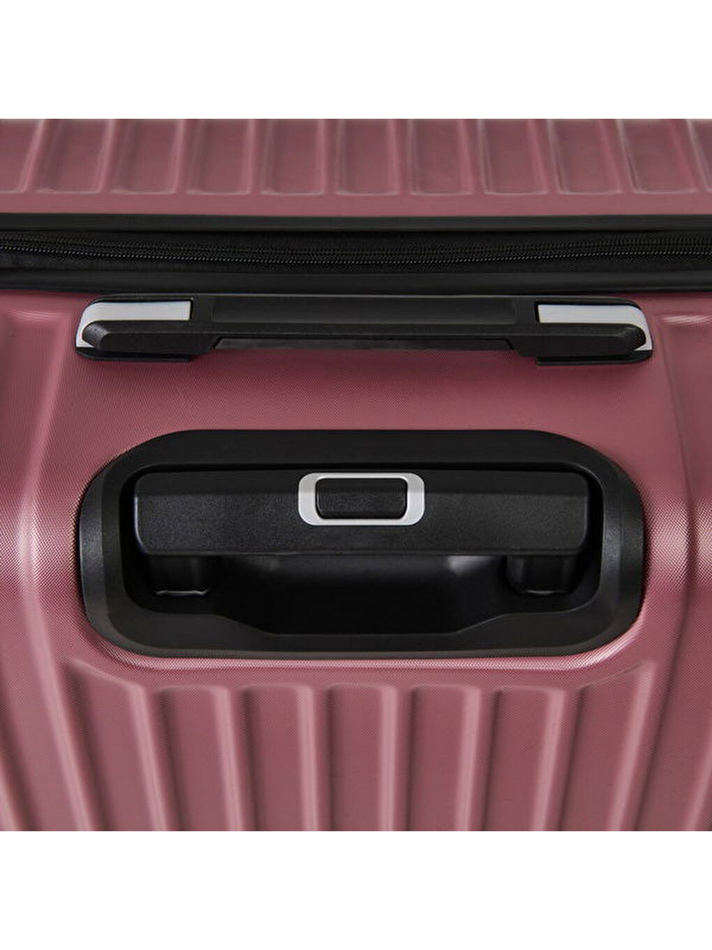 Pembe Travel Line Büyük Boy ABS Valiz - Gülkurusu - 76x52x30 cm-3
