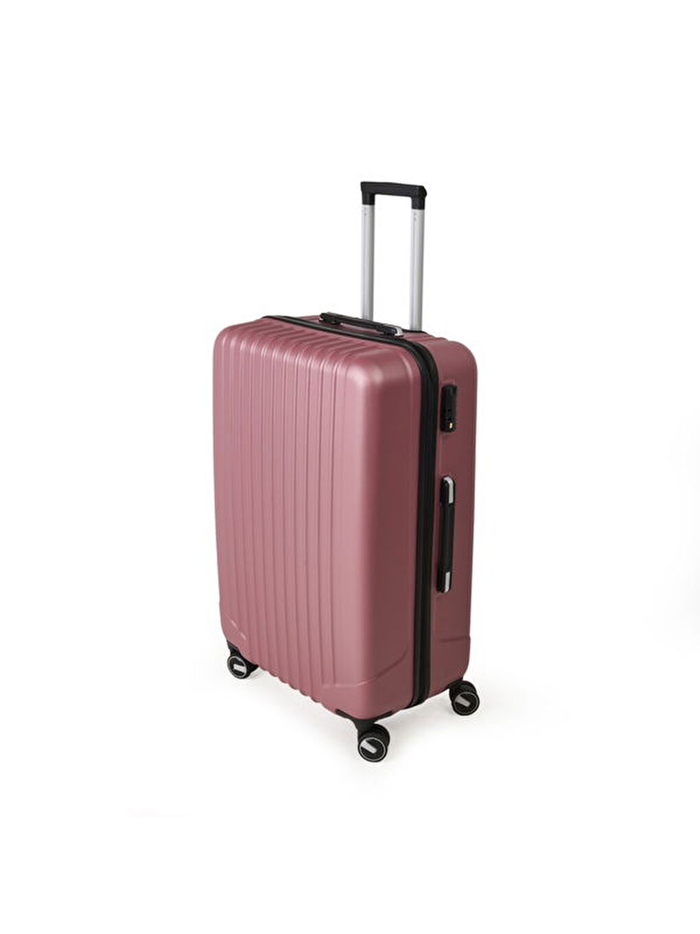 Pembe Travel Line Büyük Boy ABS Valiz - Gülkurusu - 76x52x30 cm-4