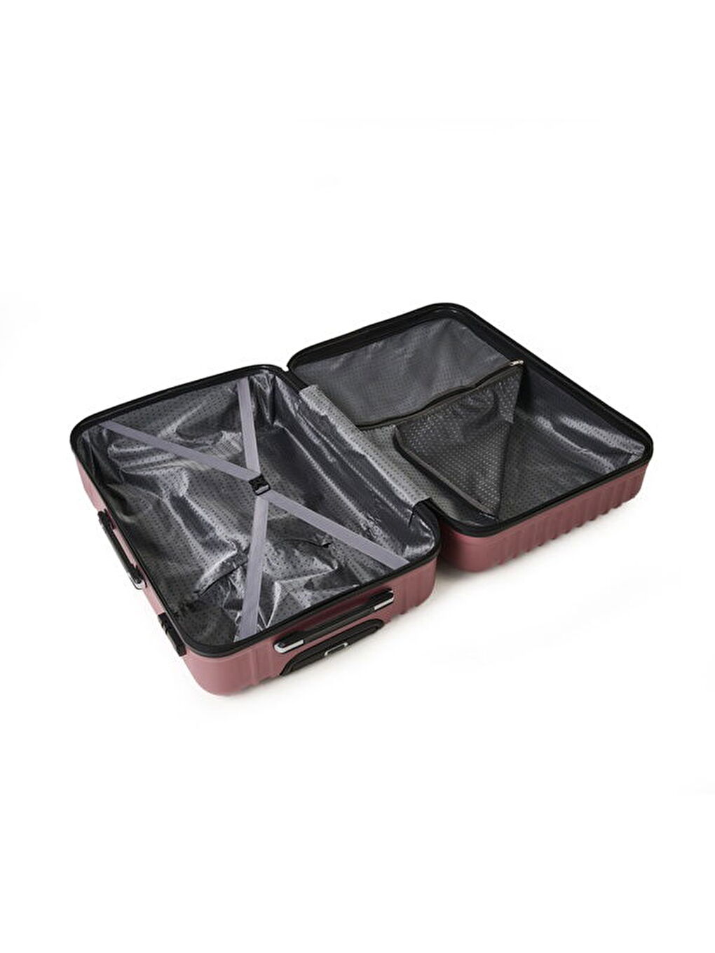 Pembe Travel Line Büyük Boy ABS Valiz - Gülkurusu - 76x52x30 cm-5