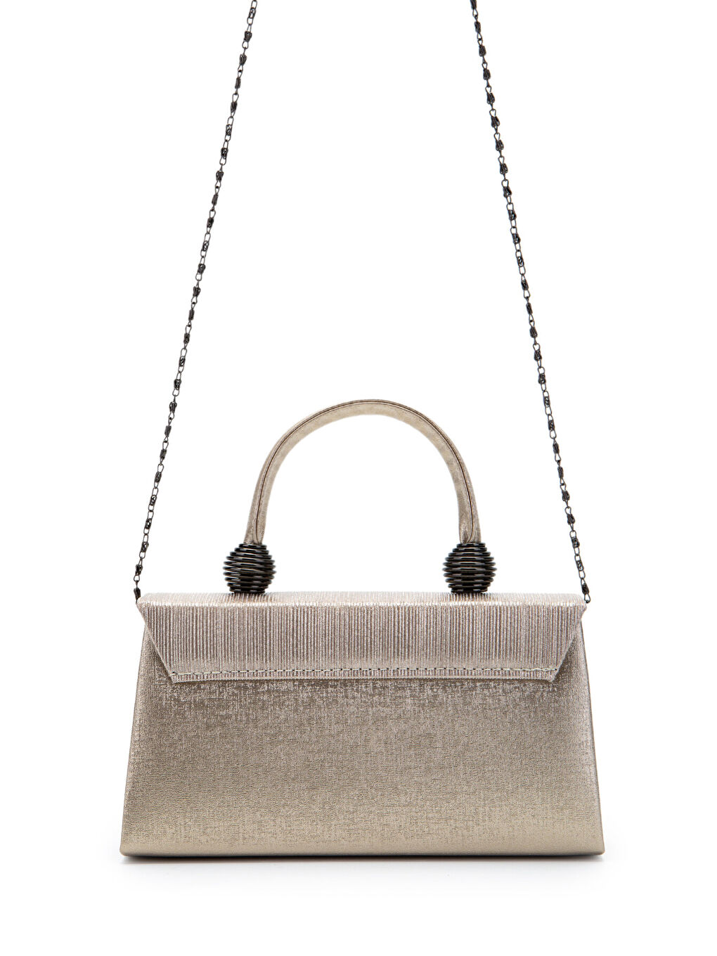 Sarı Sim Dokulu Mandy Abiye El Çantası Altın-2