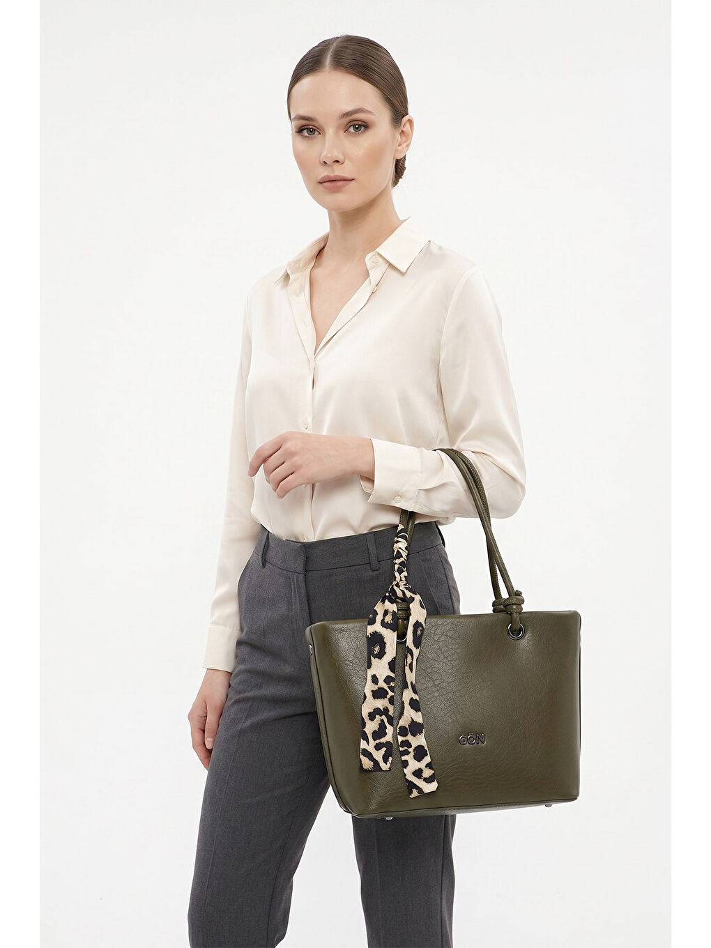 Haki Kadın HAKİ-YEŞİL Uzun Askılı El Ve Omuz Çantası-1