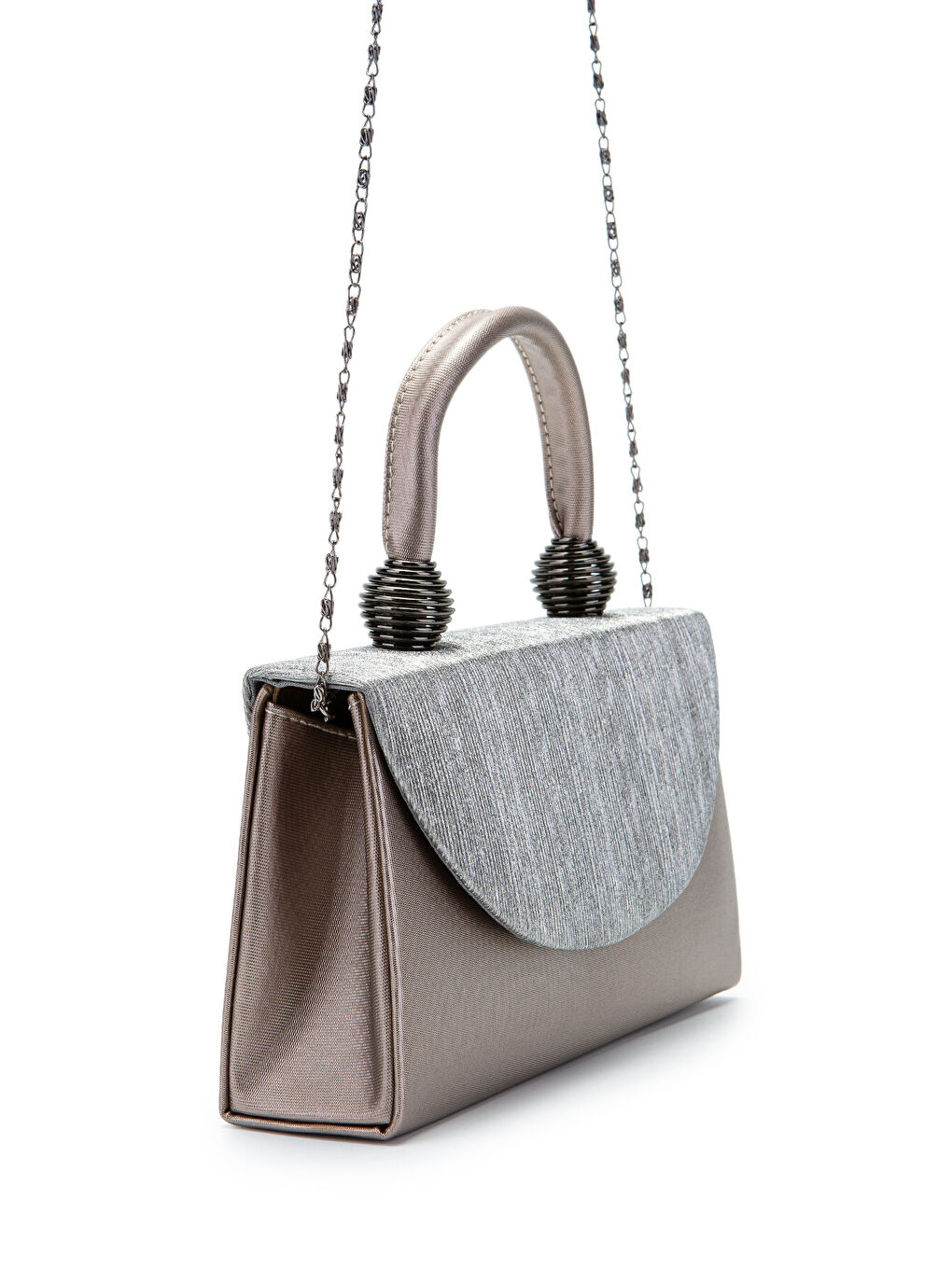 Bej Sim Dokulu Mandy Abiye El Çantası Vizon-2