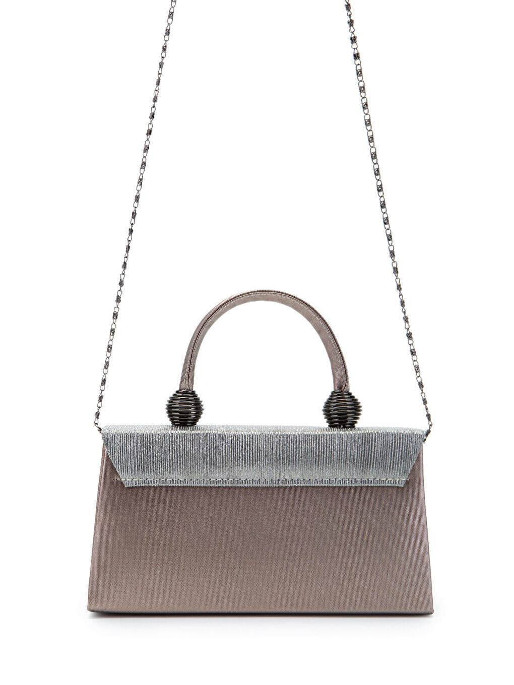 Bej Sim Dokulu Mandy Abiye El Çantası Vizon-3