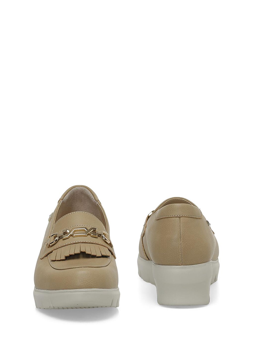 Kahverengi 166010.Z4FX Camel Kadın Loafer-4