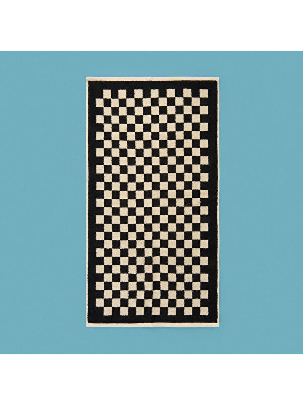 Lila Soft Elena Yüz Havlusu - Ekru / Siyah - 50x90 cm-1