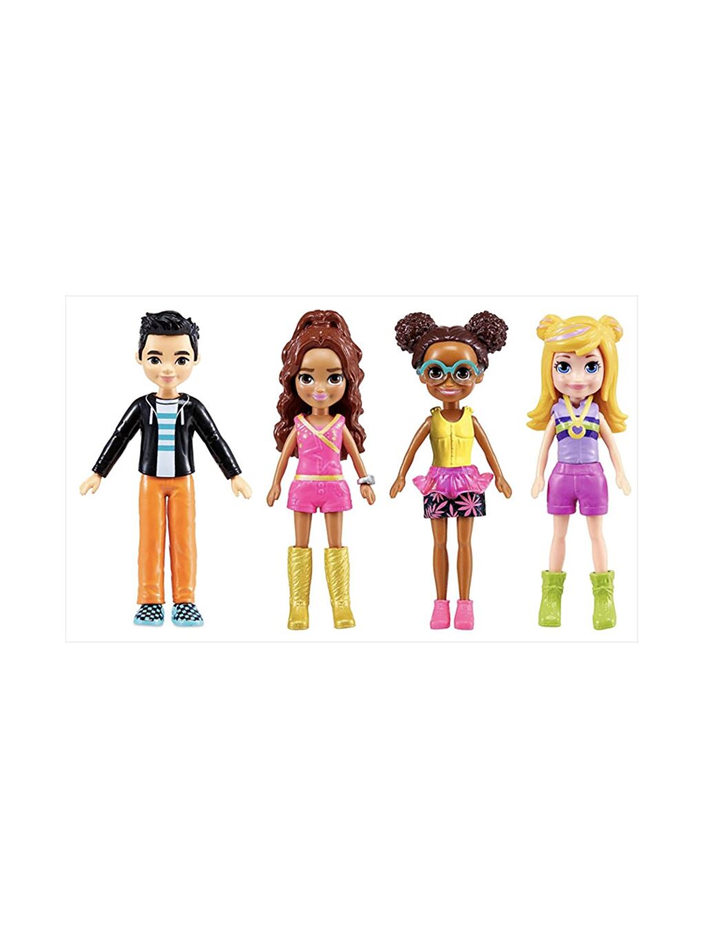 Polly Pocket Beyaz-Renklibaskı Arkadaşları Kombin Eğlencesi Oyun Seti - 3