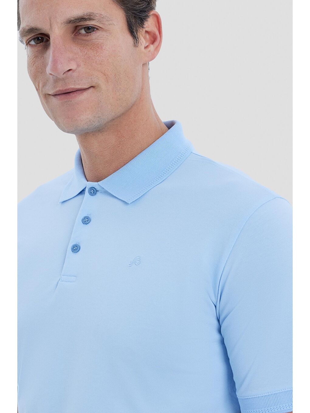 Mavi Regular Fit Basic Polo Yaka Tişört-4