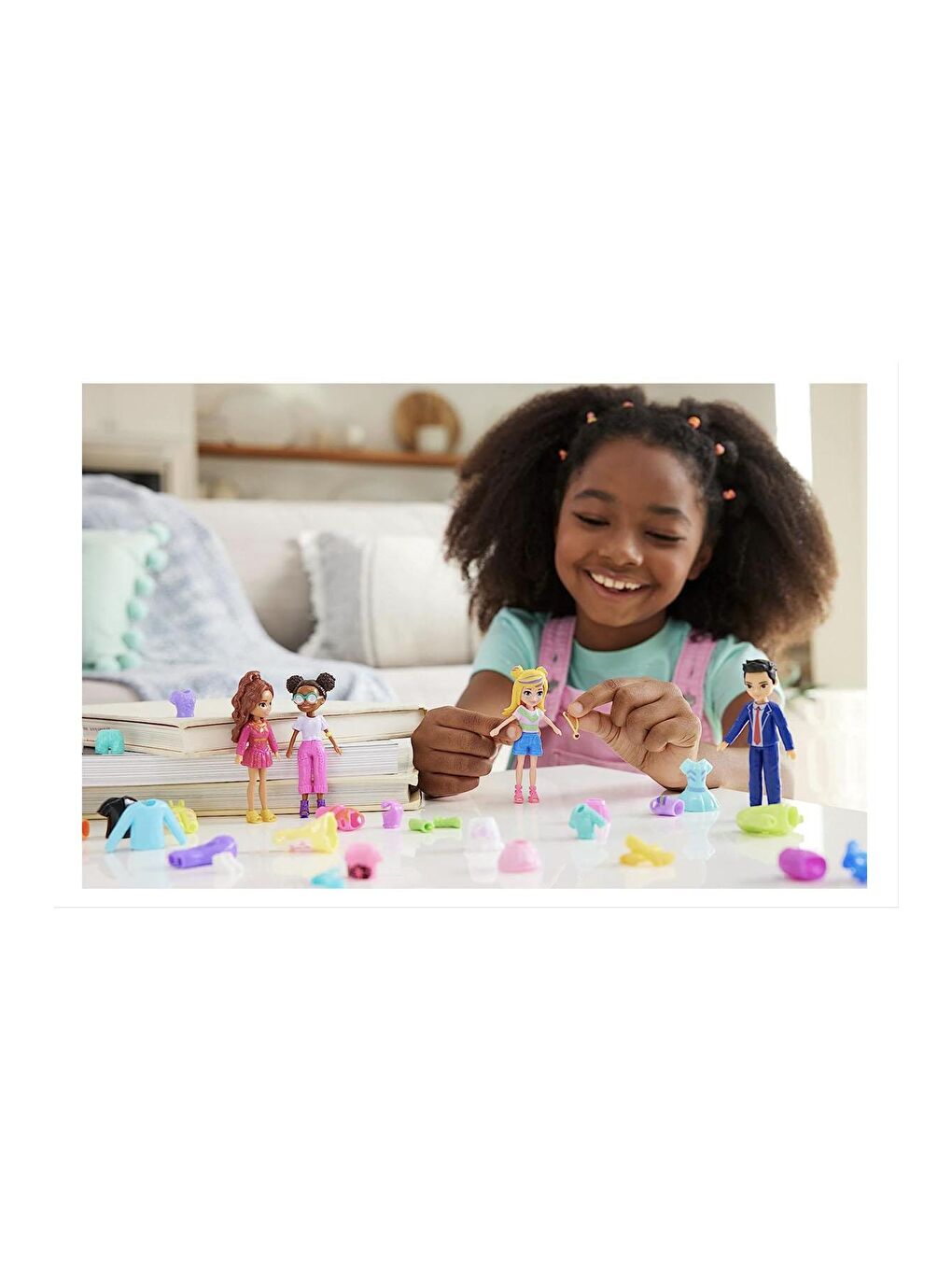 Polly Pocket Beyaz-Renklibaskı Arkadaşları Kombin Eğlencesi Oyun Seti - 4