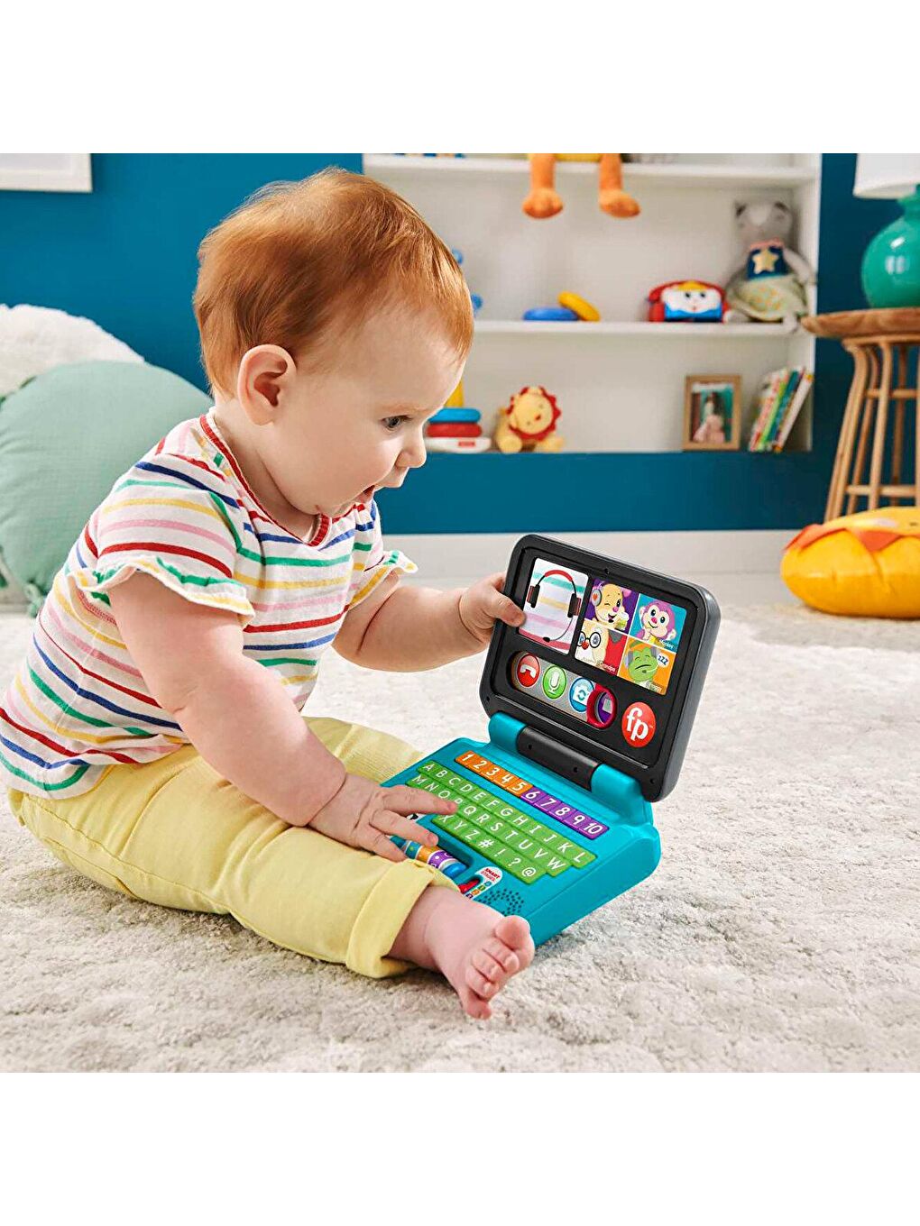 FISHER PRICE Karışık Eğlen ve Öğren İlk Bilgisayarım - 1