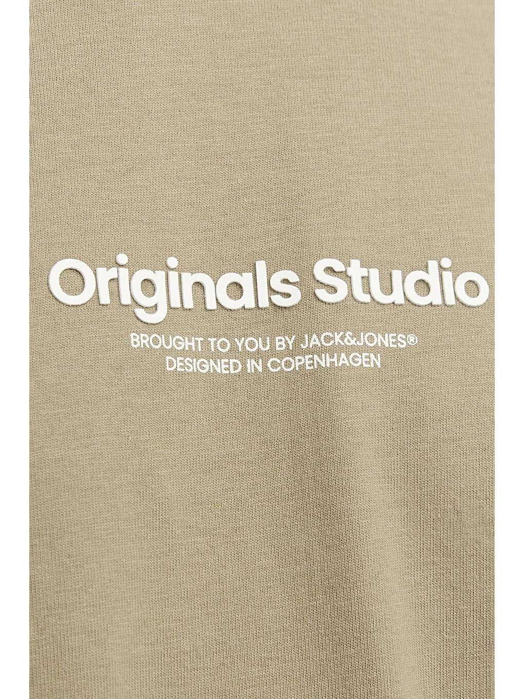 Bej Jorvesterbro Pamuklu Bisiklet Yaka Relaxed Fit Erkek %100 Pamuk Tişört 12240121-5