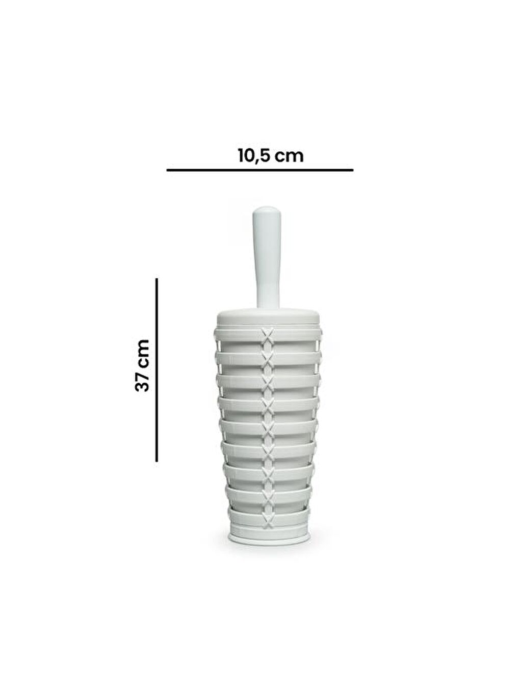 Beyaz Palm Tuvalet Fırçası-3