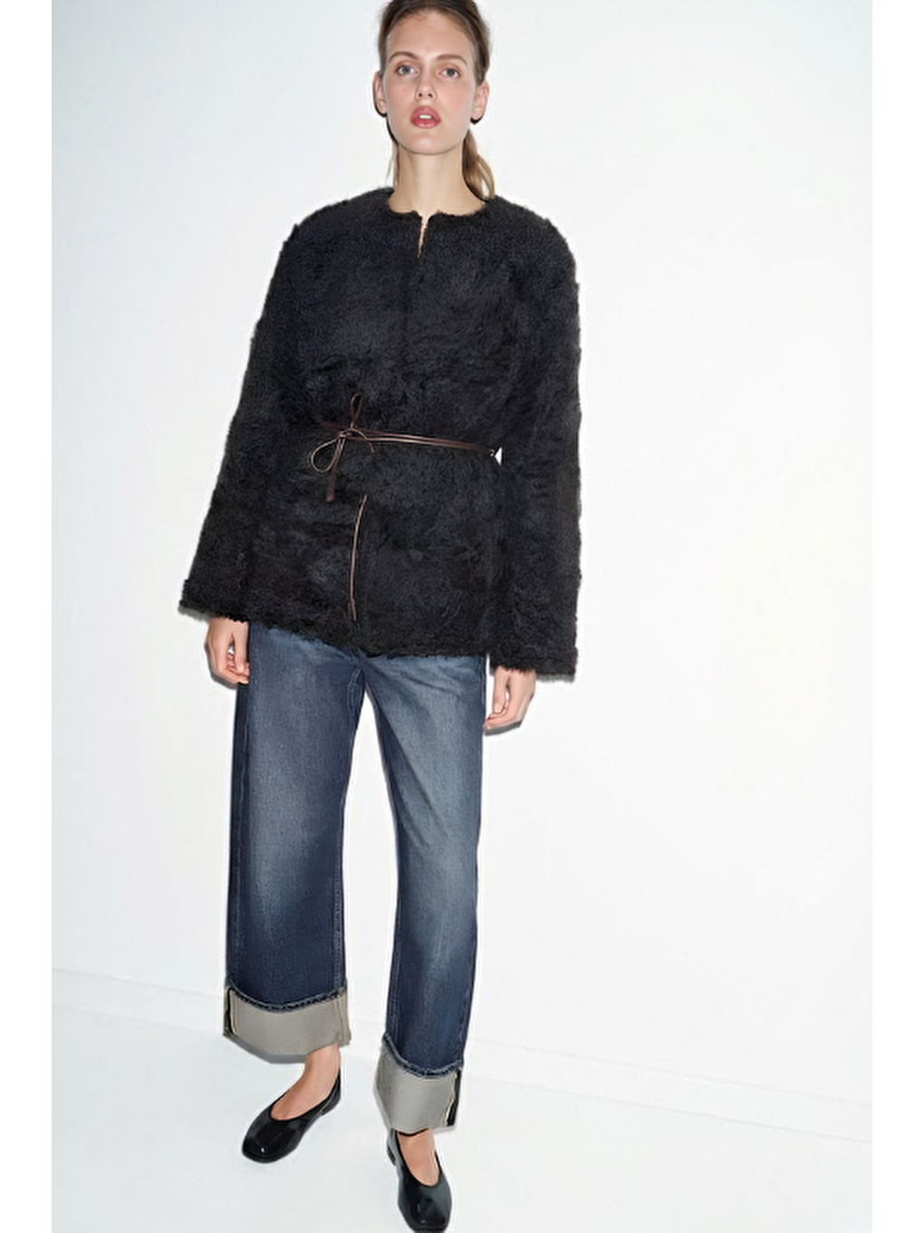 Soft Kürk Ceket Siyah-1