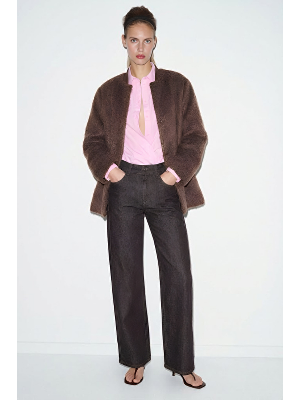 Kahverengi Soft Kürk Ceket Kahve