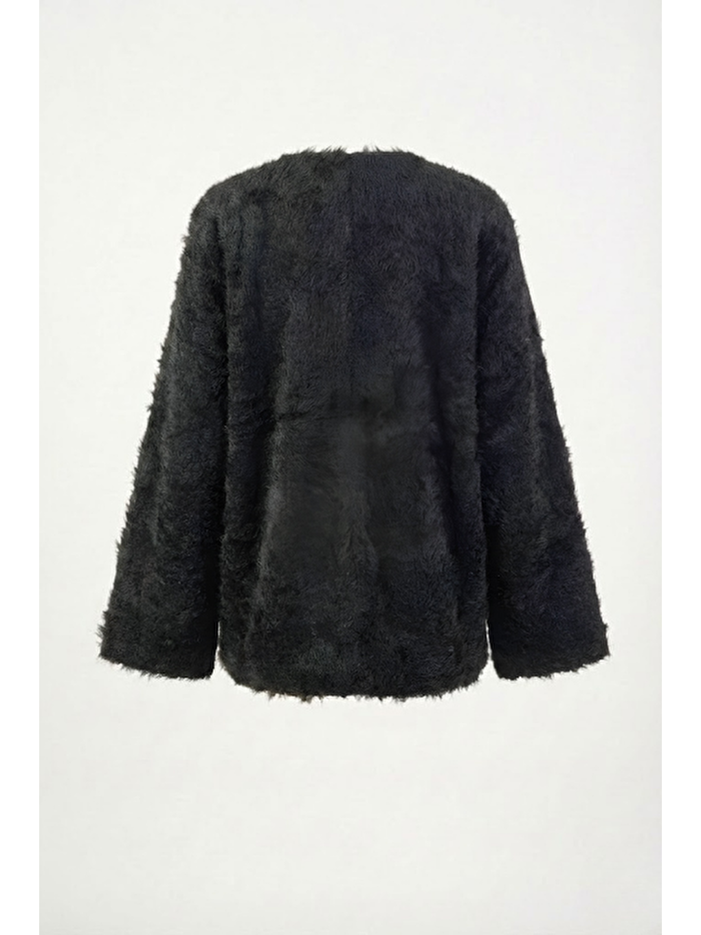 Soft Kürk Ceket Siyah-5