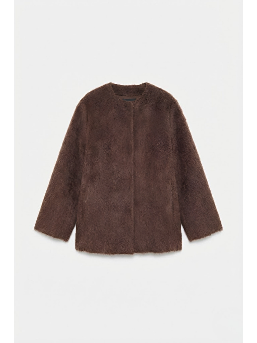 Kahverengi Soft Kürk Ceket Kahve-5