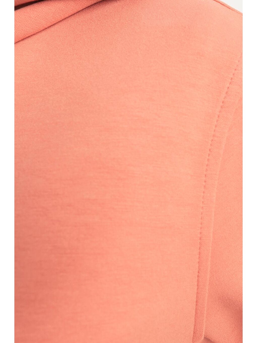 Pembe Somon-Kapüşonlu Belden Kanallı Hırka-3