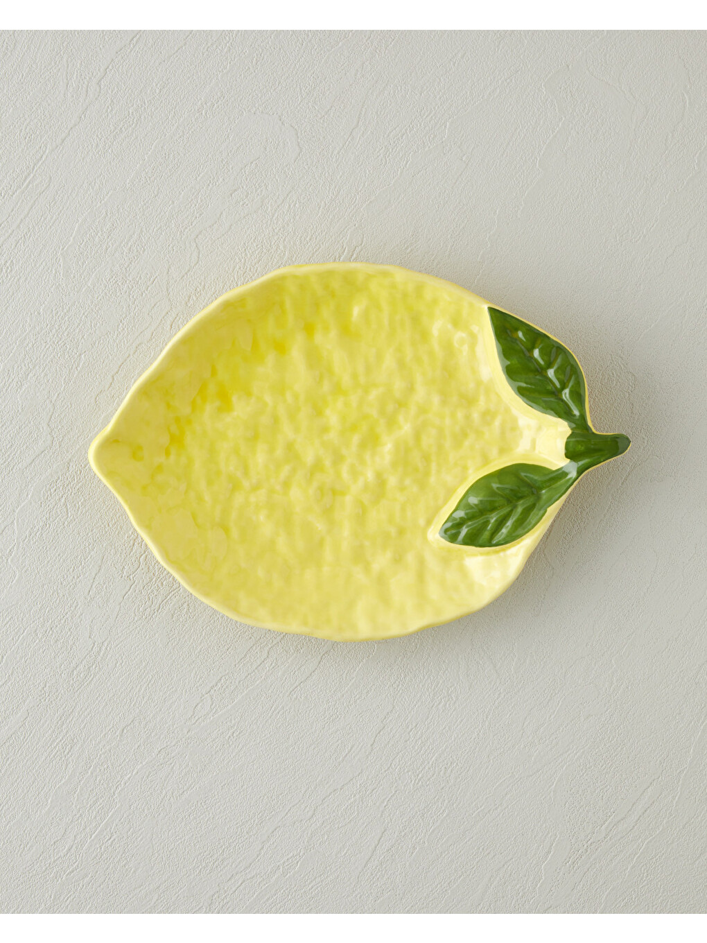 Lemonella Seramik Kayık Tabak 27x19x3 Cm Sarı-1