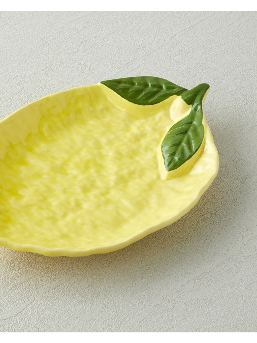 Lemonella Seramik Kayık Tabak 27x19x3 Cm Sarı-2