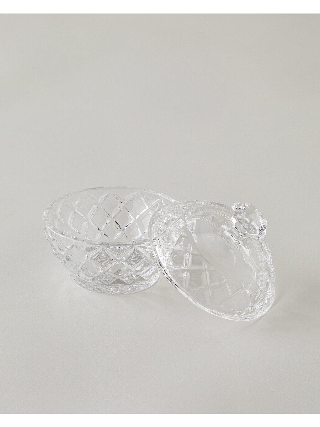 Renksiz Diamond Gleam Cam Şekerlik 9,5x10 Cm Şeffaf-1