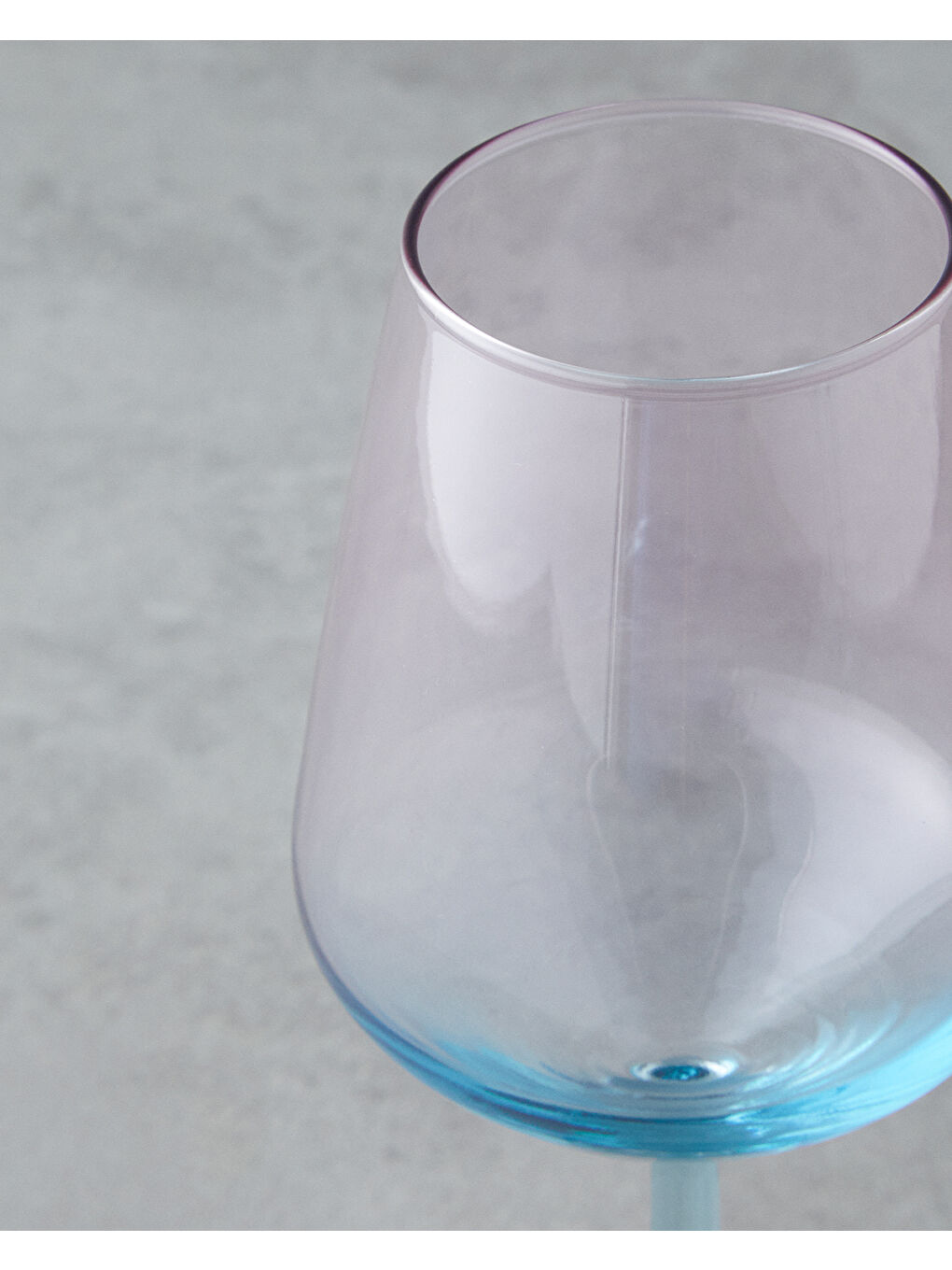 Paradise Cam 3'lü Kadeh 350 ml Mavi - Pembe-2