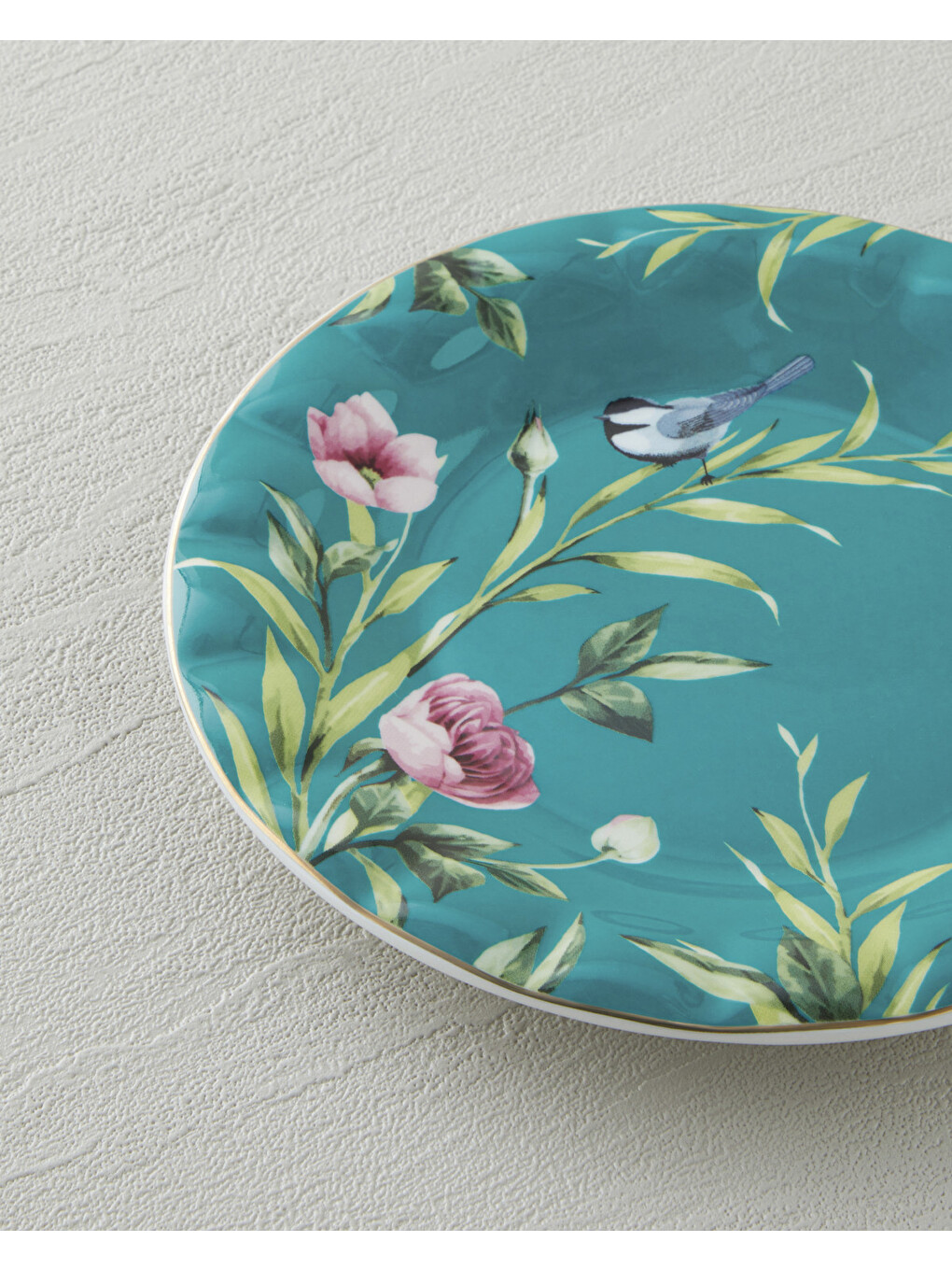 Vanilla New Bone China Pasta Tabağı 16 Cm Turkuaz-2