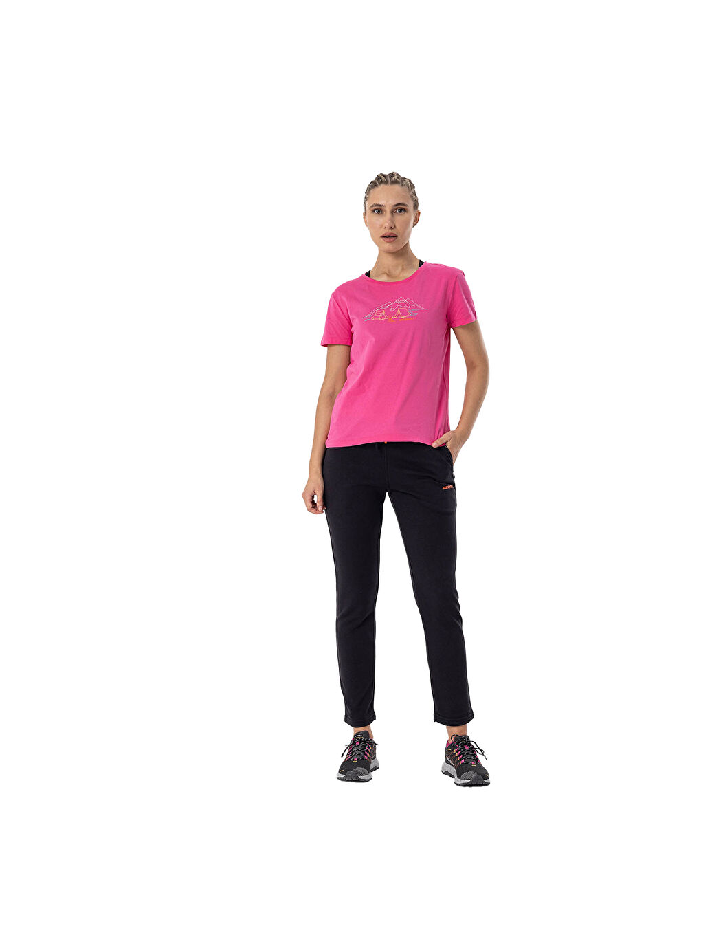 Tali Kadın Pembe Tişört-1