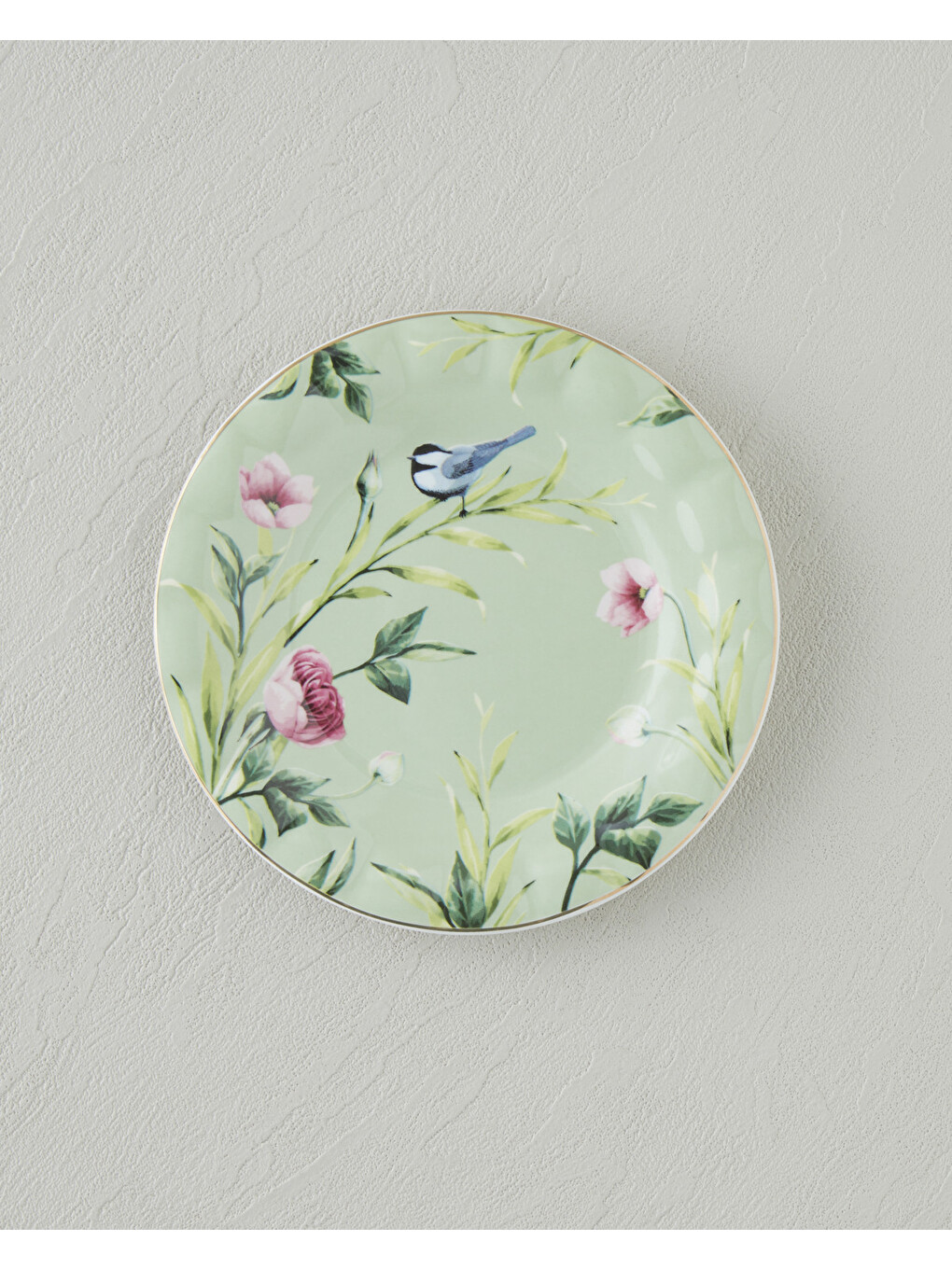 Vanilla New Bone China Pasta Tabağı 16 Cm Açık Yeşil-1