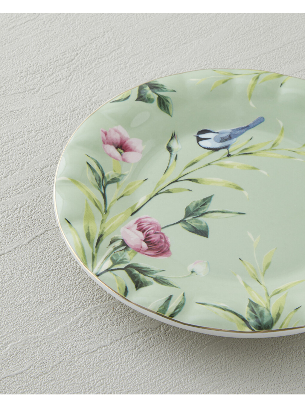 Vanilla New Bone China Pasta Tabağı 16 Cm Açık Yeşil-2