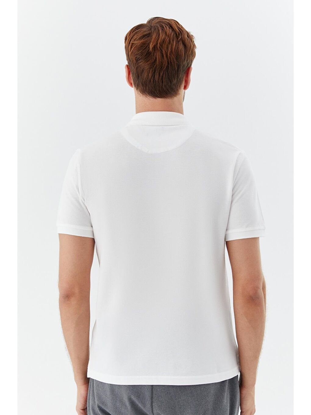 Ekru Regular Fit %100 Pamuklu Polo Yaka Tişört-3