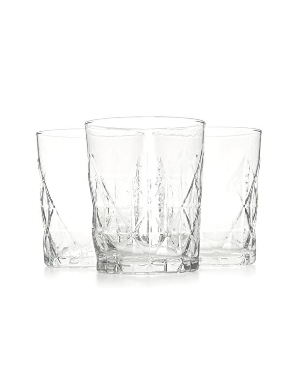 Renksiz Keops 3'lü Bardak - 345 ml-1