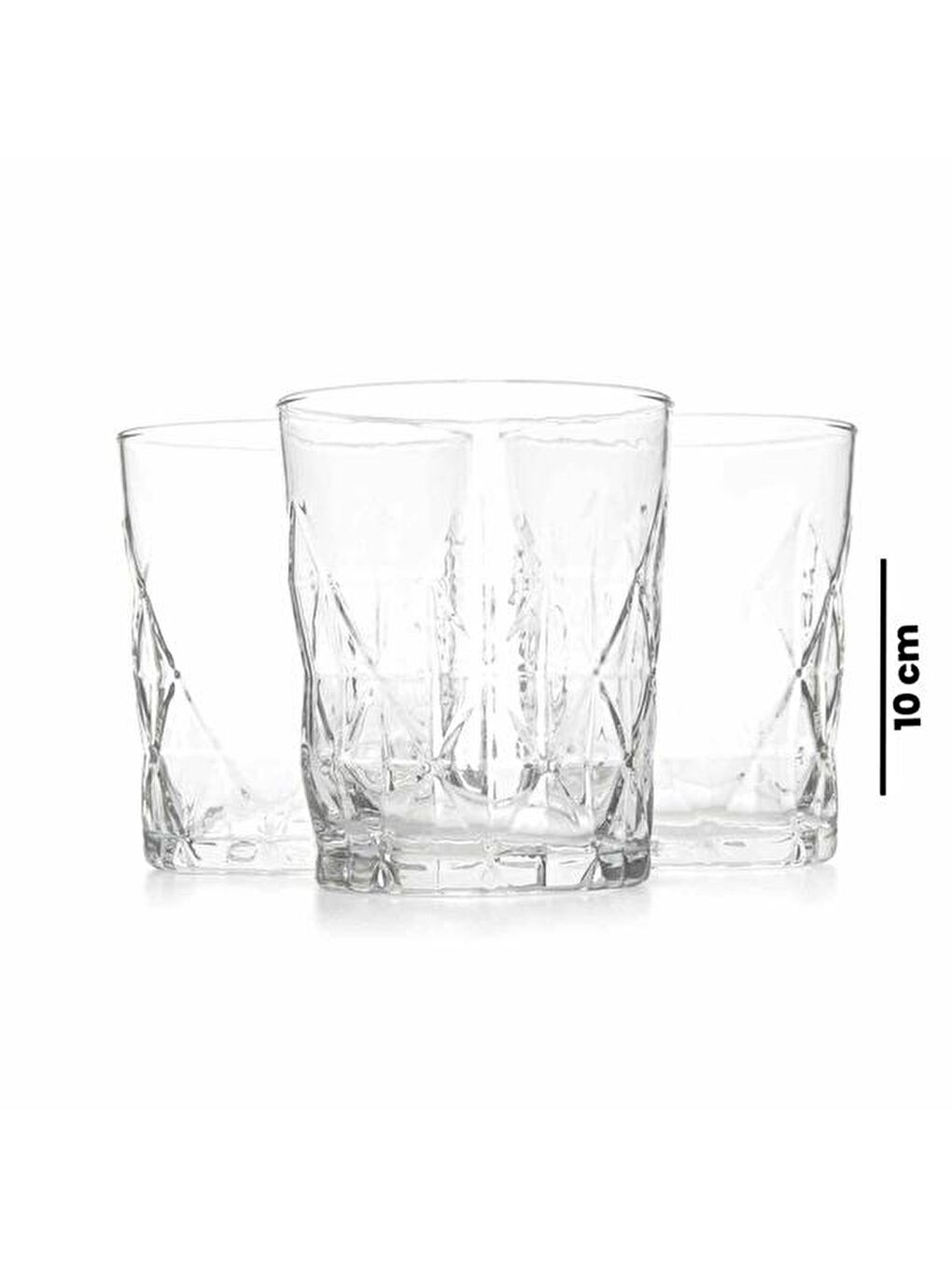 Renksiz Keops 3'lü Bardak - 345 ml-5