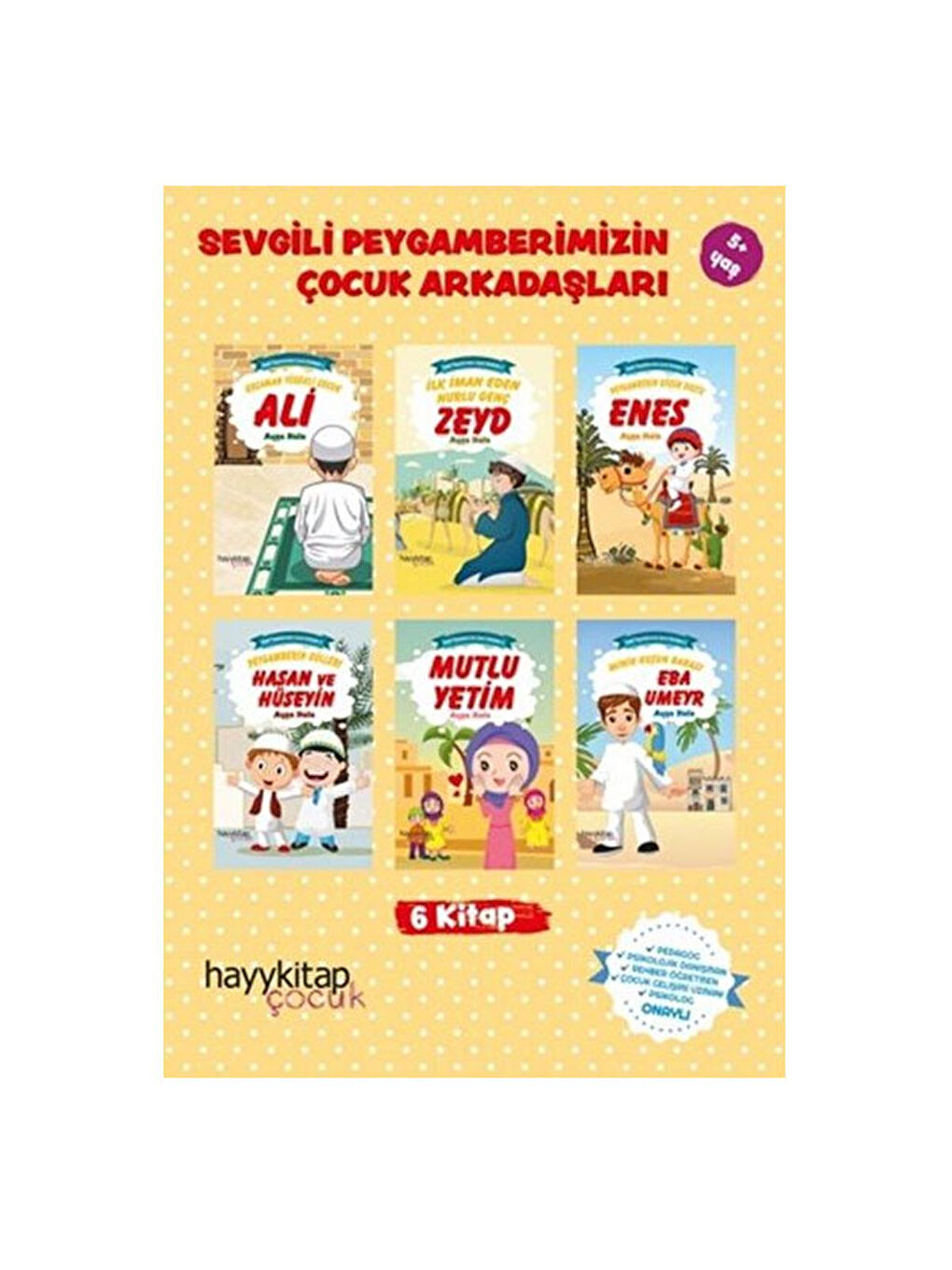 Hayy Kitap Sevgili Peygamberimizin Çocuk Arkadaşları 6lı Öykü Seti Ayşe Hale