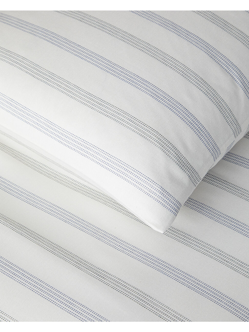 Bold Stitch İpliği Boyalı King Size Nevresim Takımı 240x220 cm Lacivert-Yeşil-3