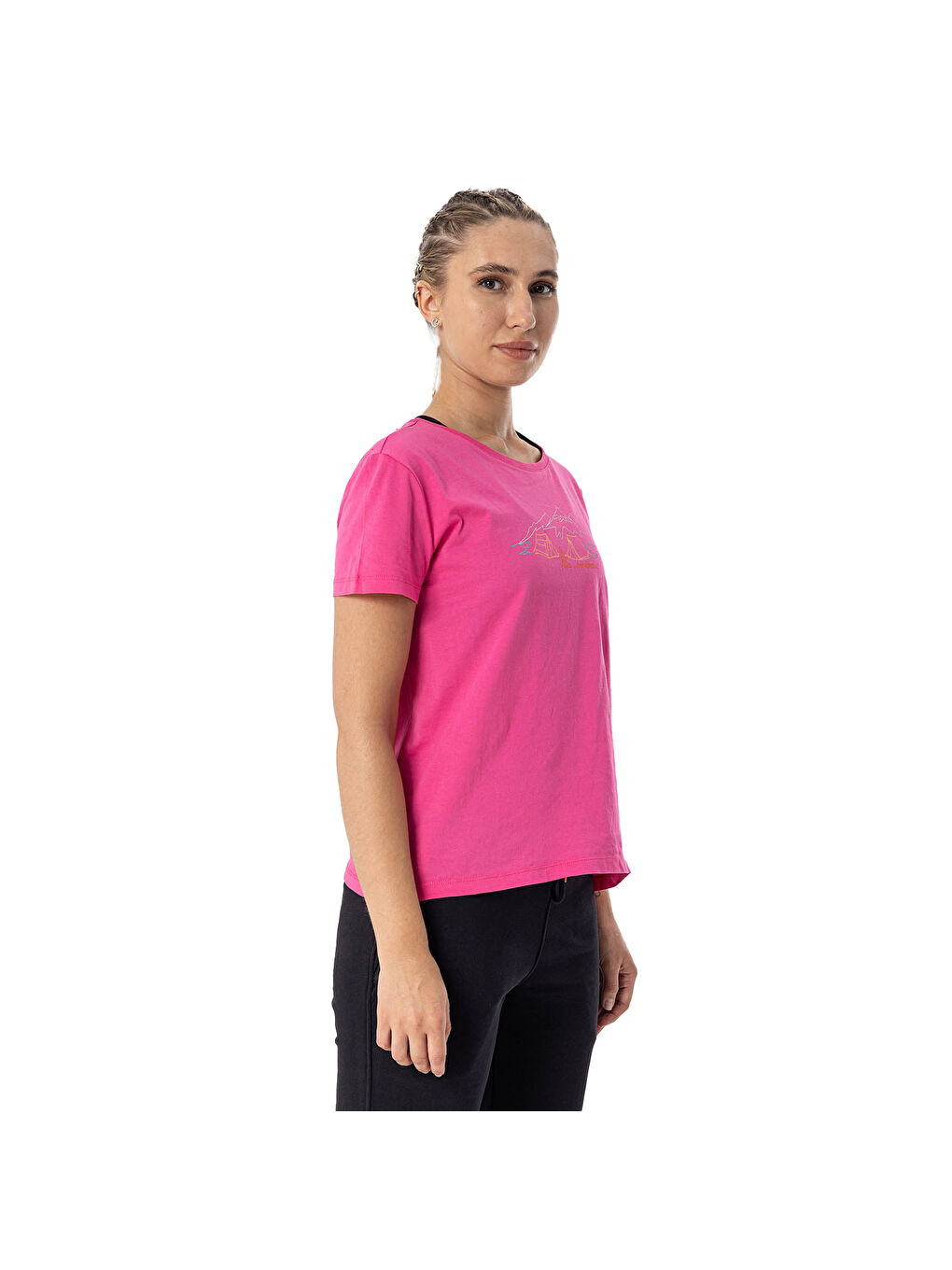 Tali Kadın Pembe Tişört-2