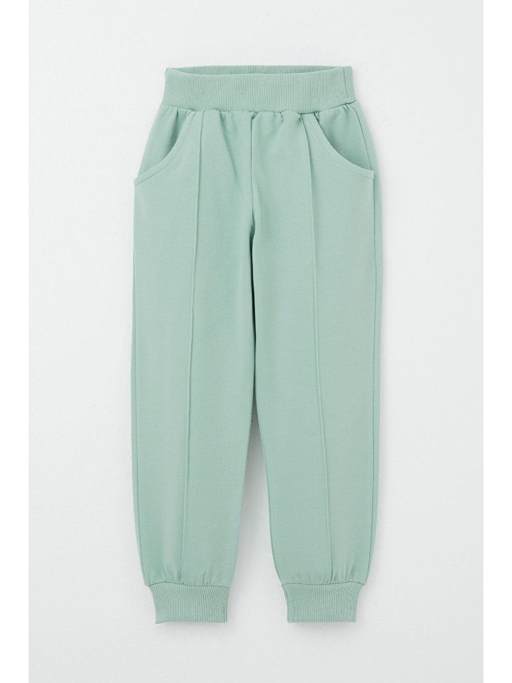 Turkuaz Kız Çocuk Eşofman Takım Yazı Baskılı Kalpli Yıldızlı Su Yeşili (3-7 Yaş)-2