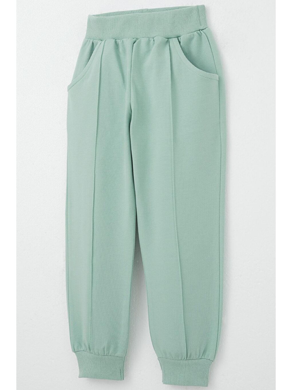 Turkuaz Kız Çocuk Eşofman Takım Yazı Baskılı Kalpli Yıldızlı Su Yeşili (3-7 Yaş)-6