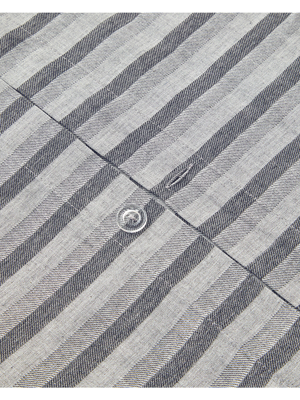 Elite Lines İpliği Boyalı King Size Nevresim Takımı Gri-4