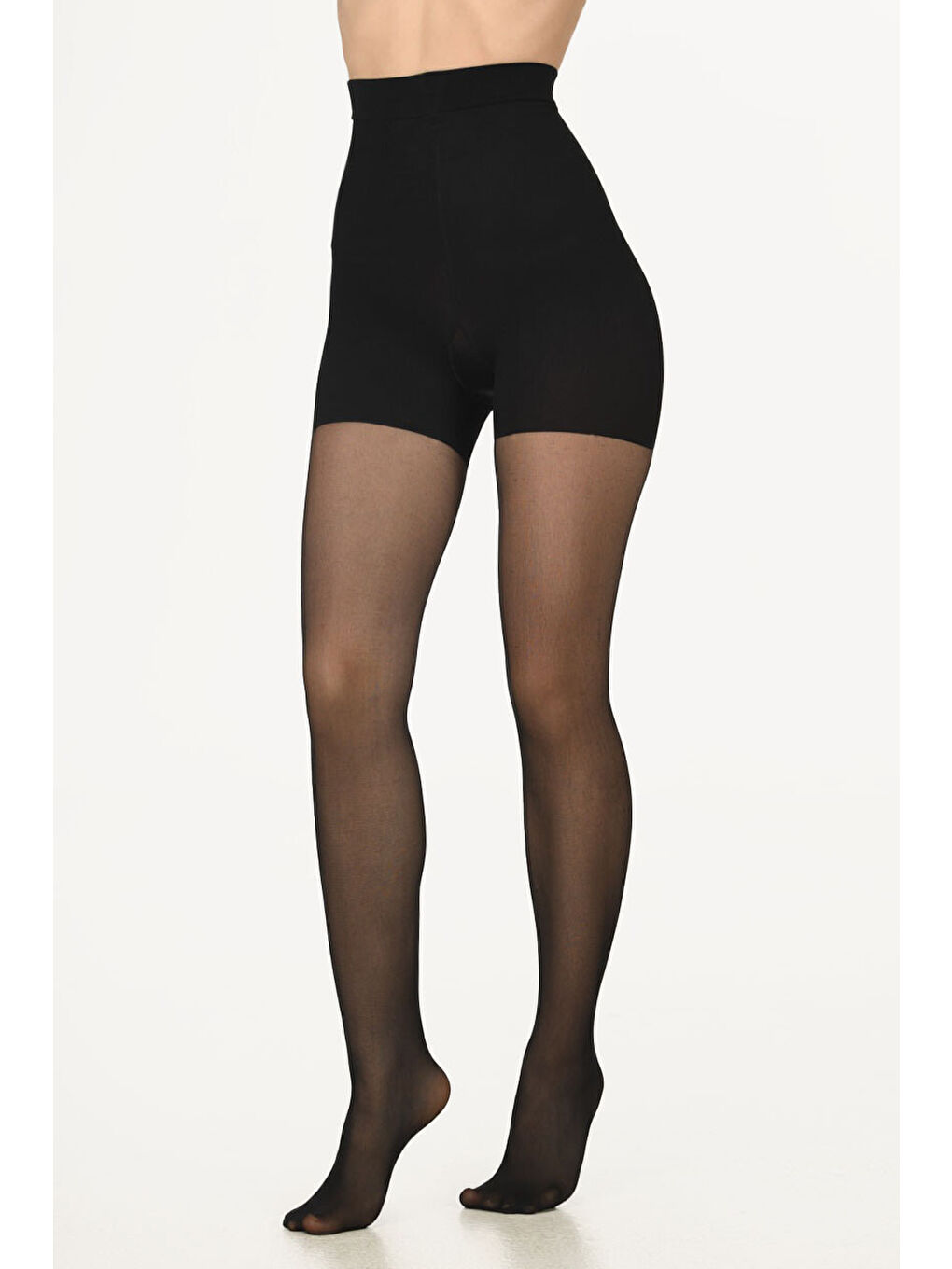 Siyah Ultra Kontrollü Korse Çorap