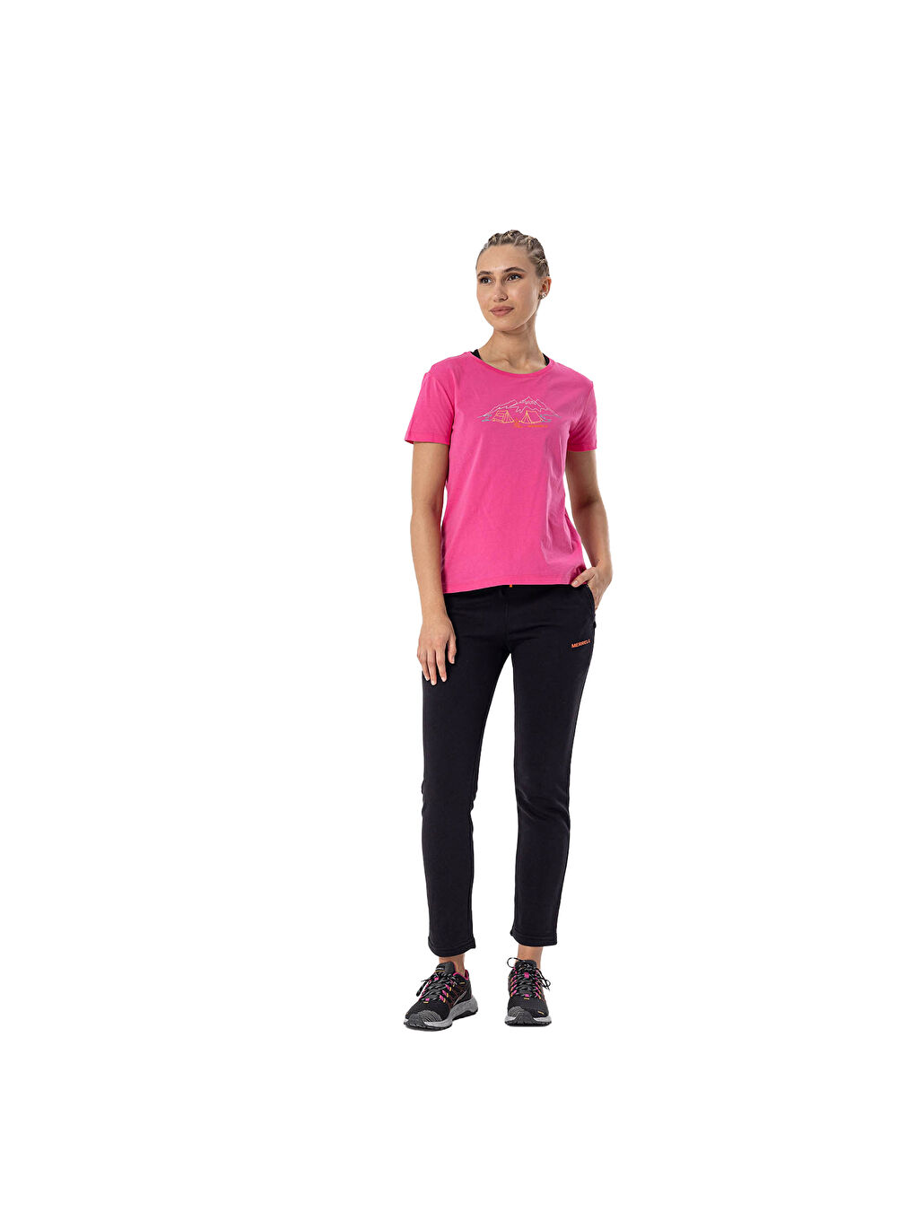 Tali Kadın Pembe Tişört-3