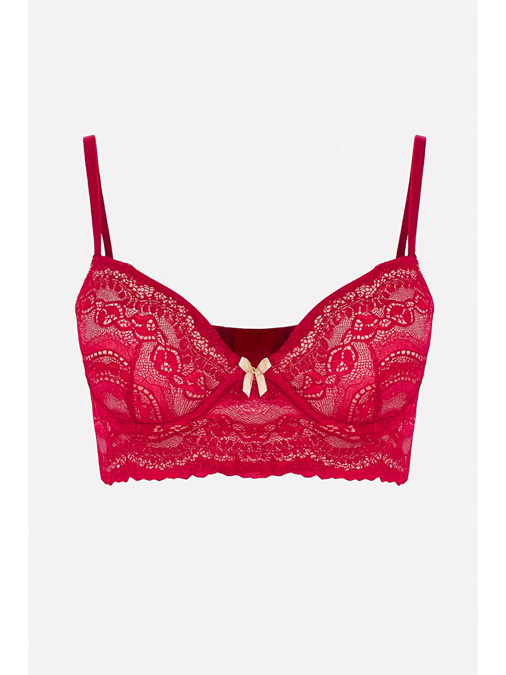 Fuşya Hafif Destekli Kısa Büstiyer