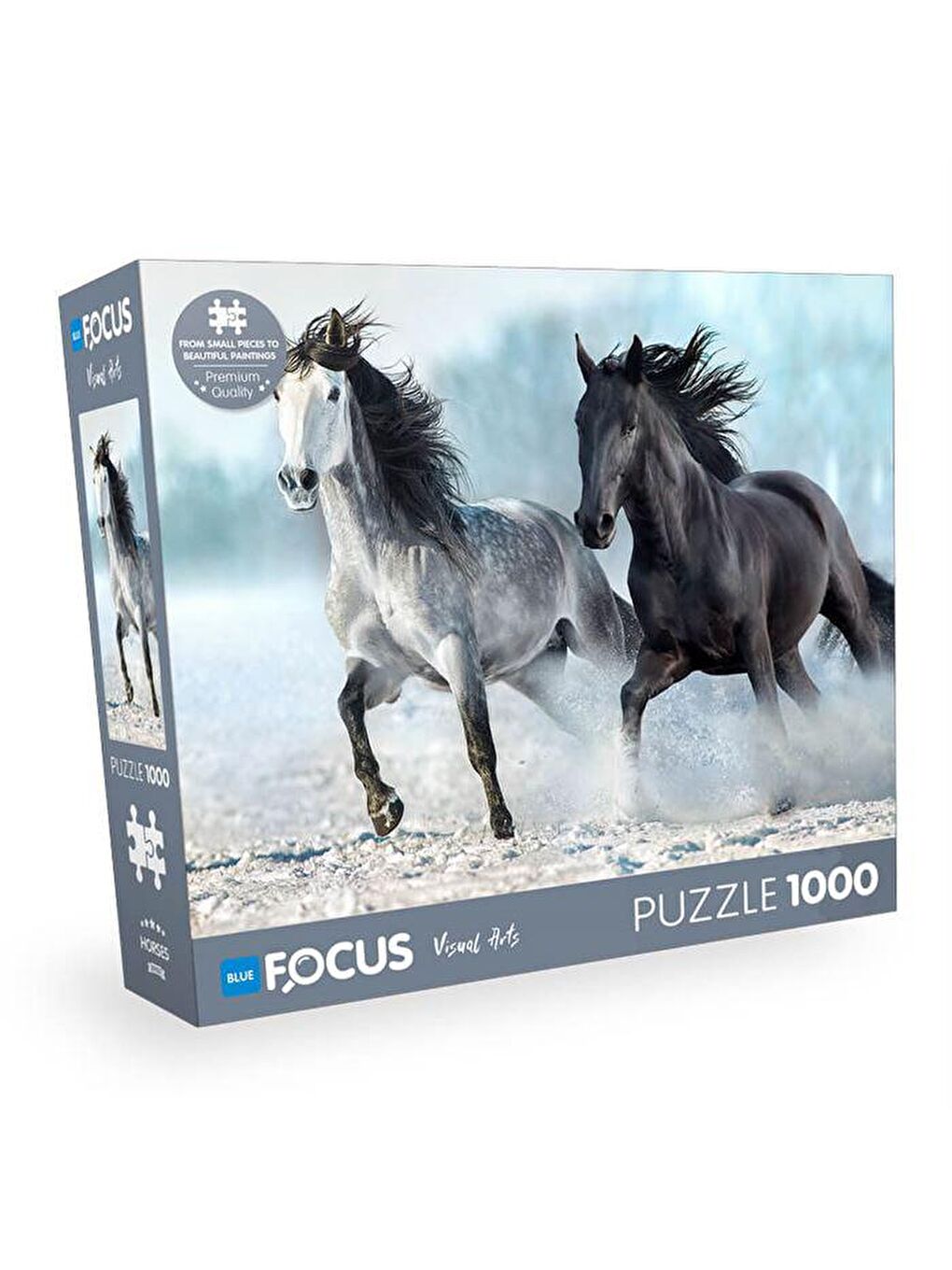 Blue Focus Karışık 1000 Parça Puzzle Horses (Atlar)